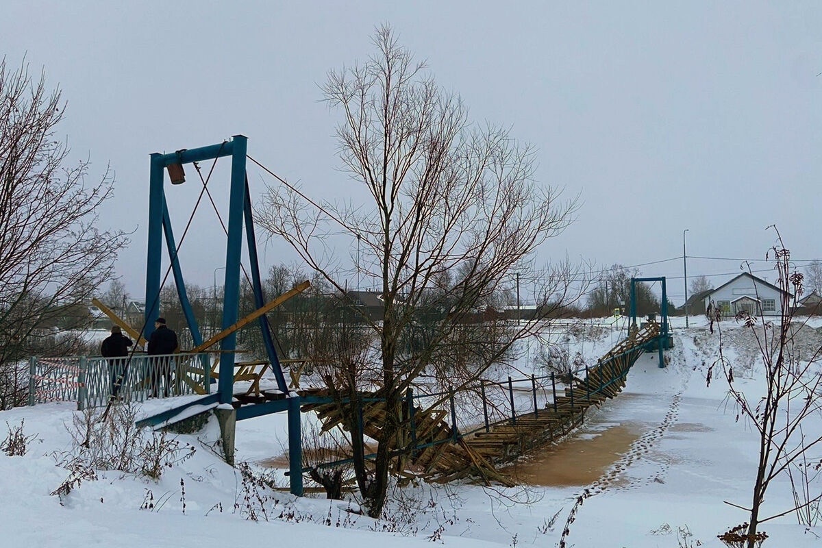 Прокуратура проверит обстоятельства обрушения моста в Олонецком районе Карелии