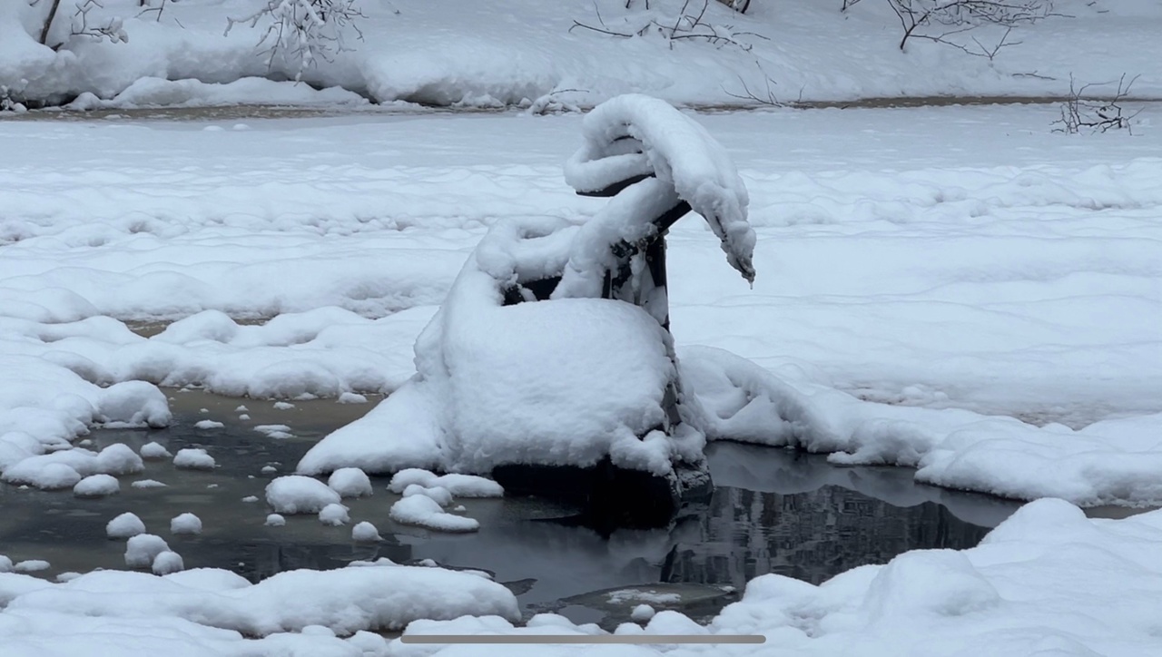 Поднятый из озера в Карелии снегоход завелся на месте
