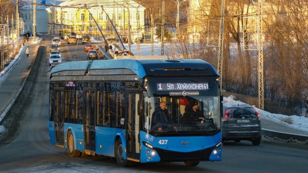 В праздники в Петрозаводске изменится график работы троллейбусов 