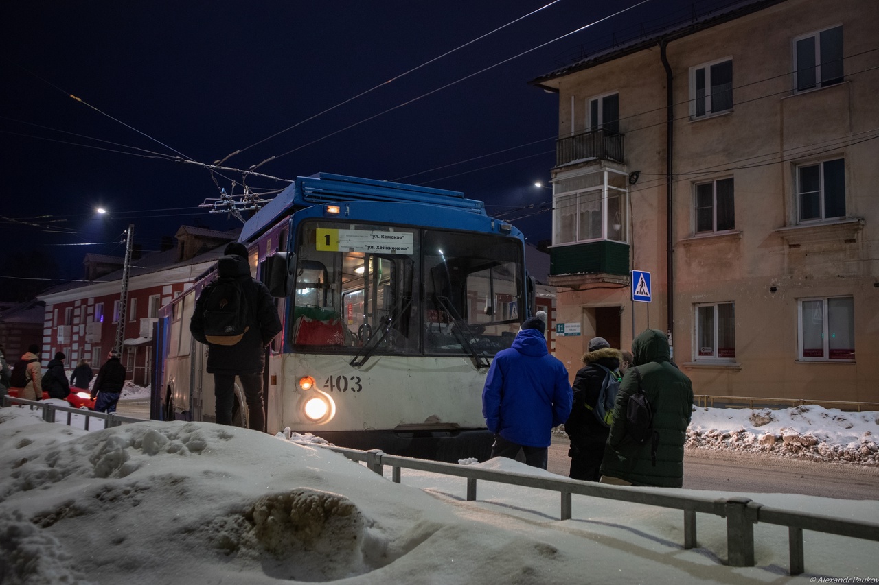 Жителей Петрозаводска попросили не блокировать проезд троллейбусов 