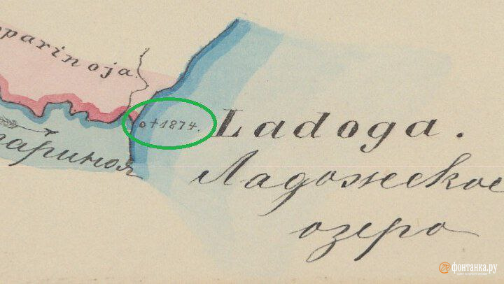 На Ладоге нашли знак старой границы с Финляндией