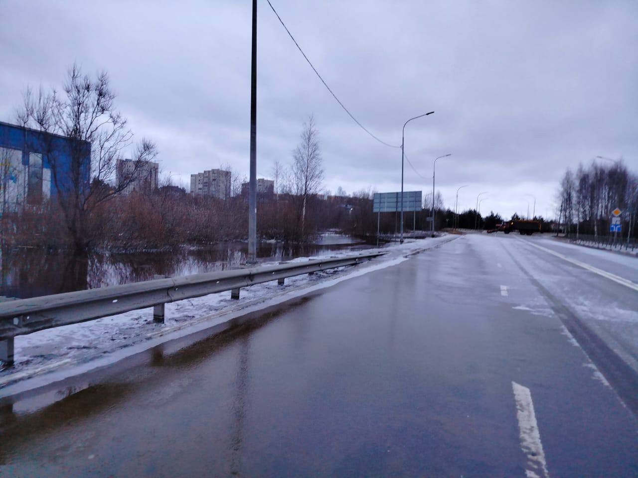 Глава Карелии: «На Суоярвском шоссе вода отступила»