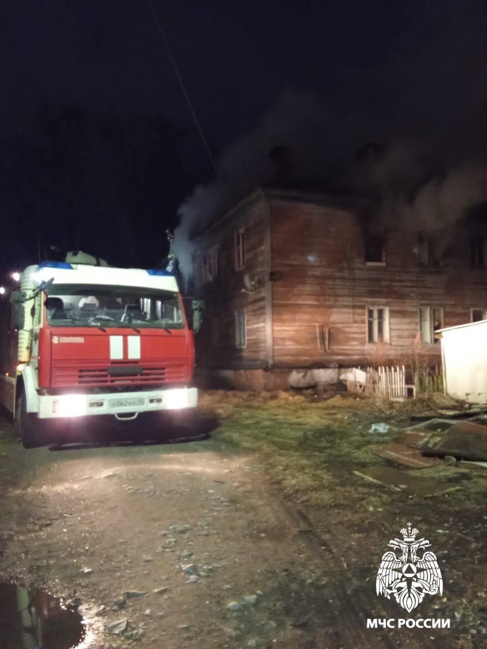 В Петрозаводске снова горел расселенный дом