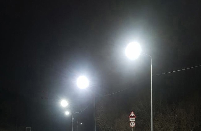 Новые светильники установили в Питкярантском районе вдоль автодороги А-121