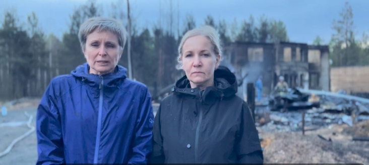 В Беломорске сгорело 4 дома, пожар ликвидирован