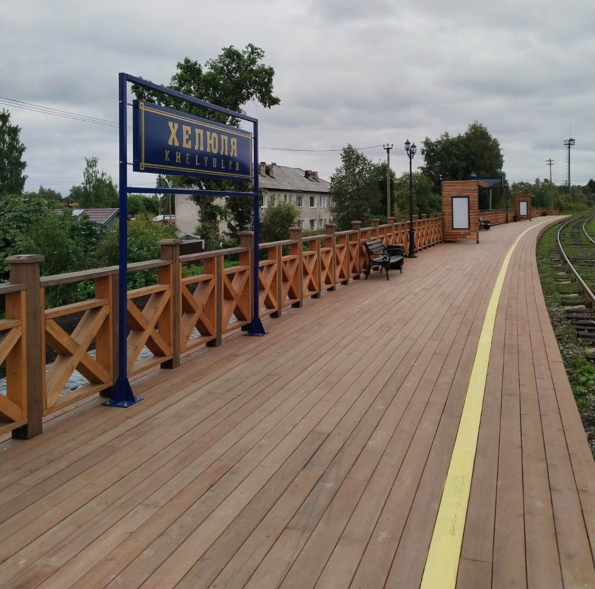 На станции Хелюля продолжают улучшать инфраструктуру объектов для экспозиции поездов 
