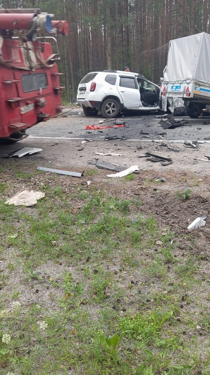Автобус и легковушка столкнулись в Медвежьегорском районе: есть погибшие