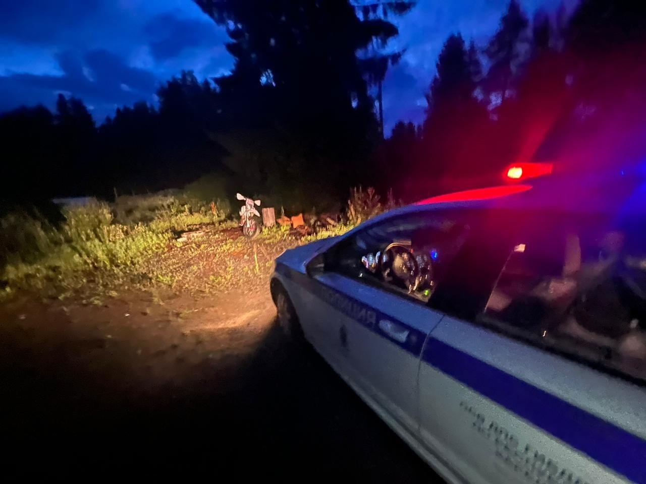 На юге Карелии пьяный мотоциклист попал в руки дорожных полицейских
