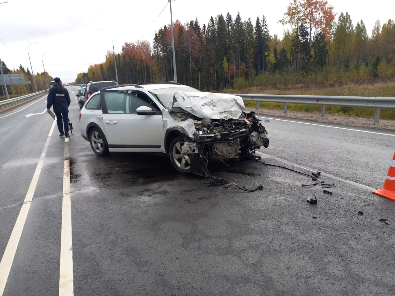 Стали известны подробности аварии с четырьмя пострадавшими на трассе в Карелии