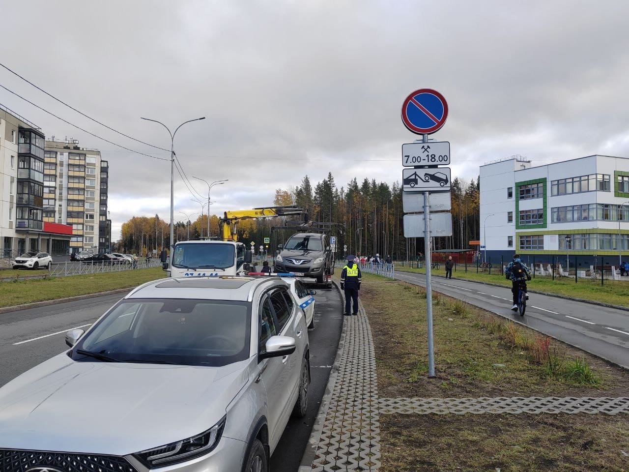 Водители Петрозаводска, проигнорировавшие дорожные знаки, найдут свои авто на штрафстоянке