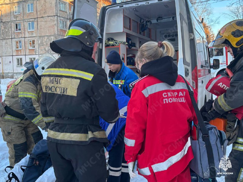 Пожилая женщина пострадала на пожаре в Петрозаводске