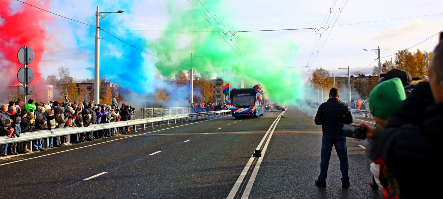 В Петрозаводске открыли Лобановский мост