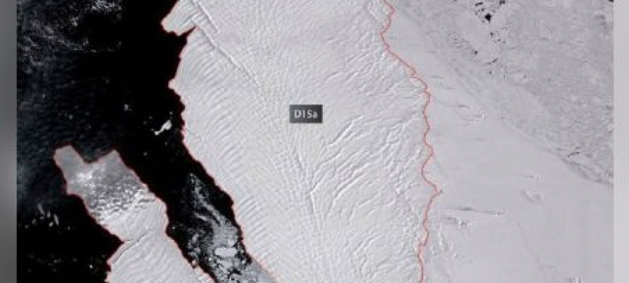 Роскосмос показал самый большой айсберг в мире с орбиты