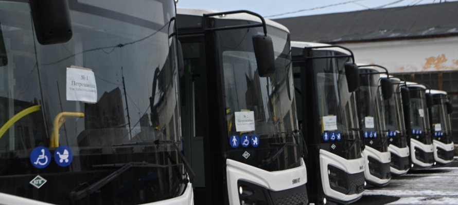 Десять новых автобусов выйдут на маршруты Петрозаводска в 2026 году