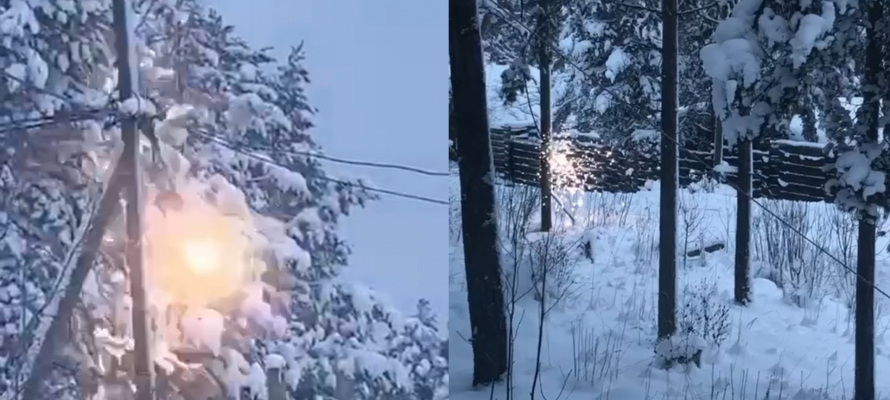 Электрические провода искрили и горели в поселке Прионежского района