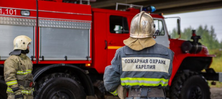 Пламя уничтожило частный дом Прионежском районе