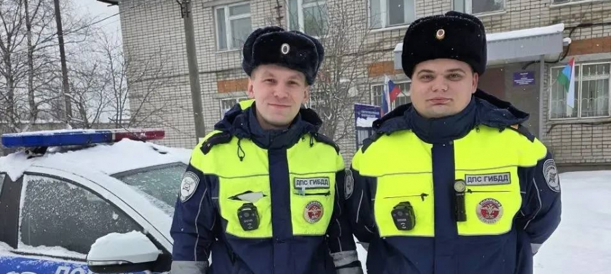 В Карелии сотрудники ДПС помогли семье с маленьким ребенком