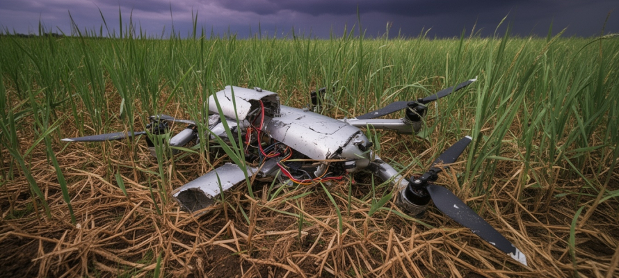 Обломки БПЛА повредили жилой дом рядом с Карелией