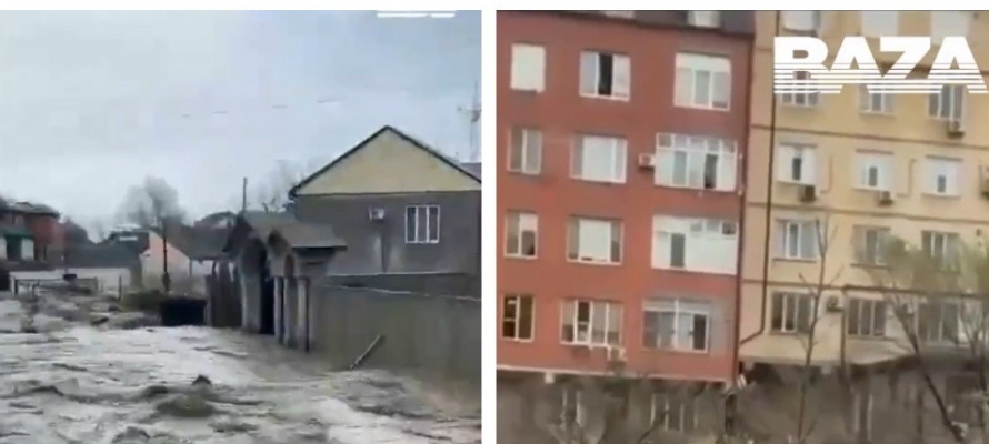 В Махачкале из-за наводнения обрушился многоквартирный дом