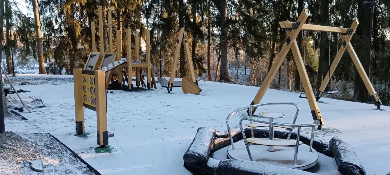 В парке Аурайоки в Приладожье смонтировали смотровую площадку