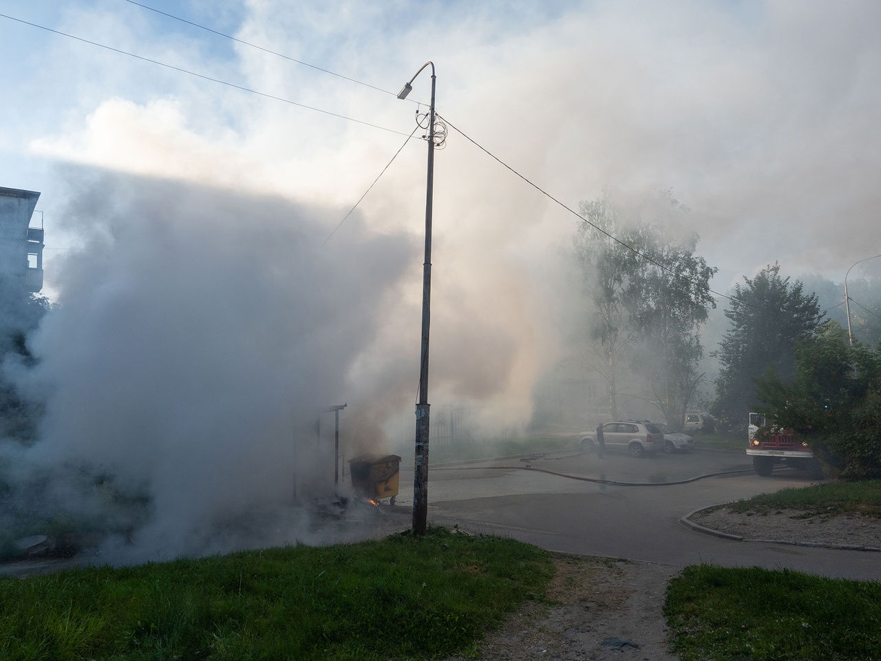 Контейнерная площадка вспыхнула в Петрозаводске около газовой подстанции  (ФОТО) | СТОЛИЦА на Онего