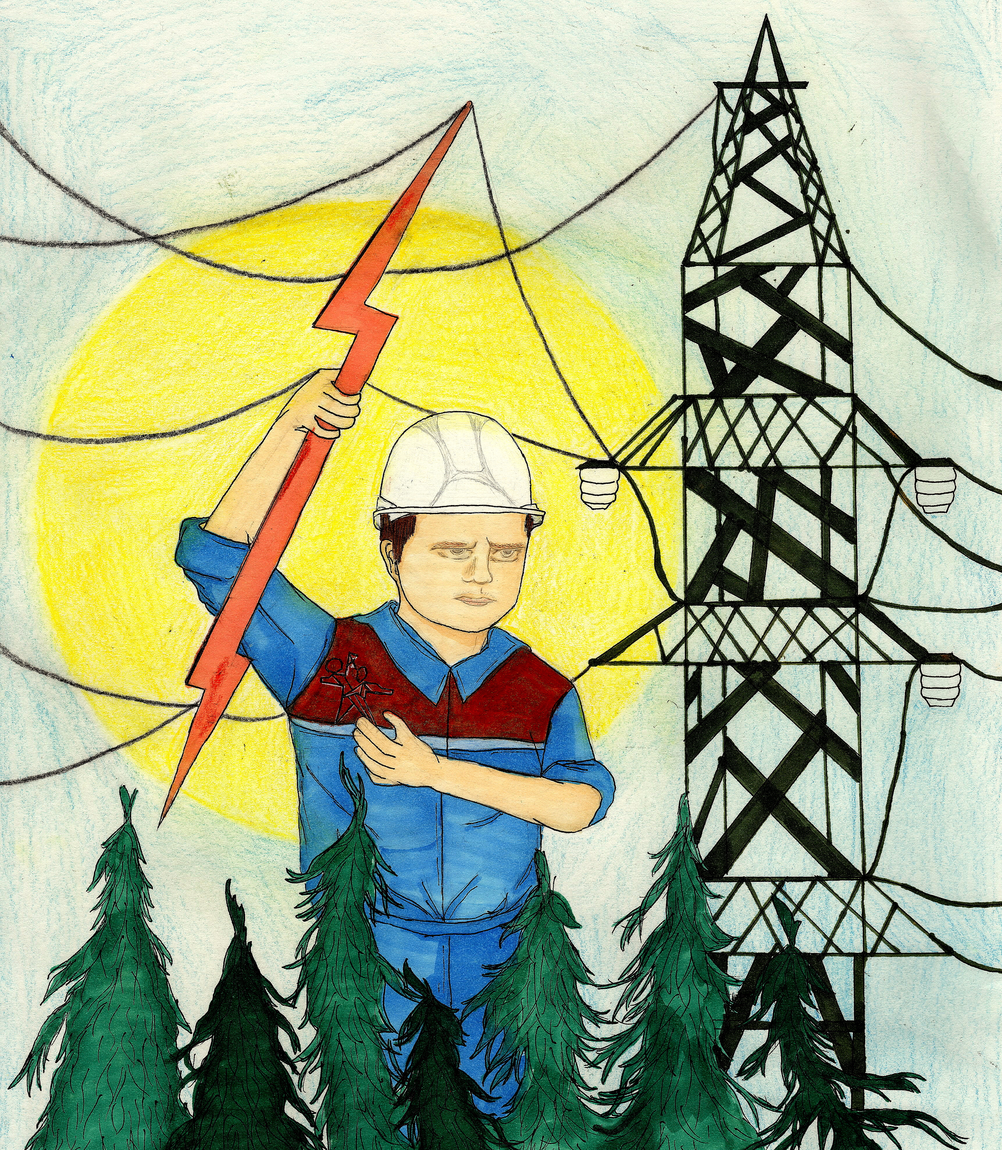 Рисунок ко Дню Энергетика