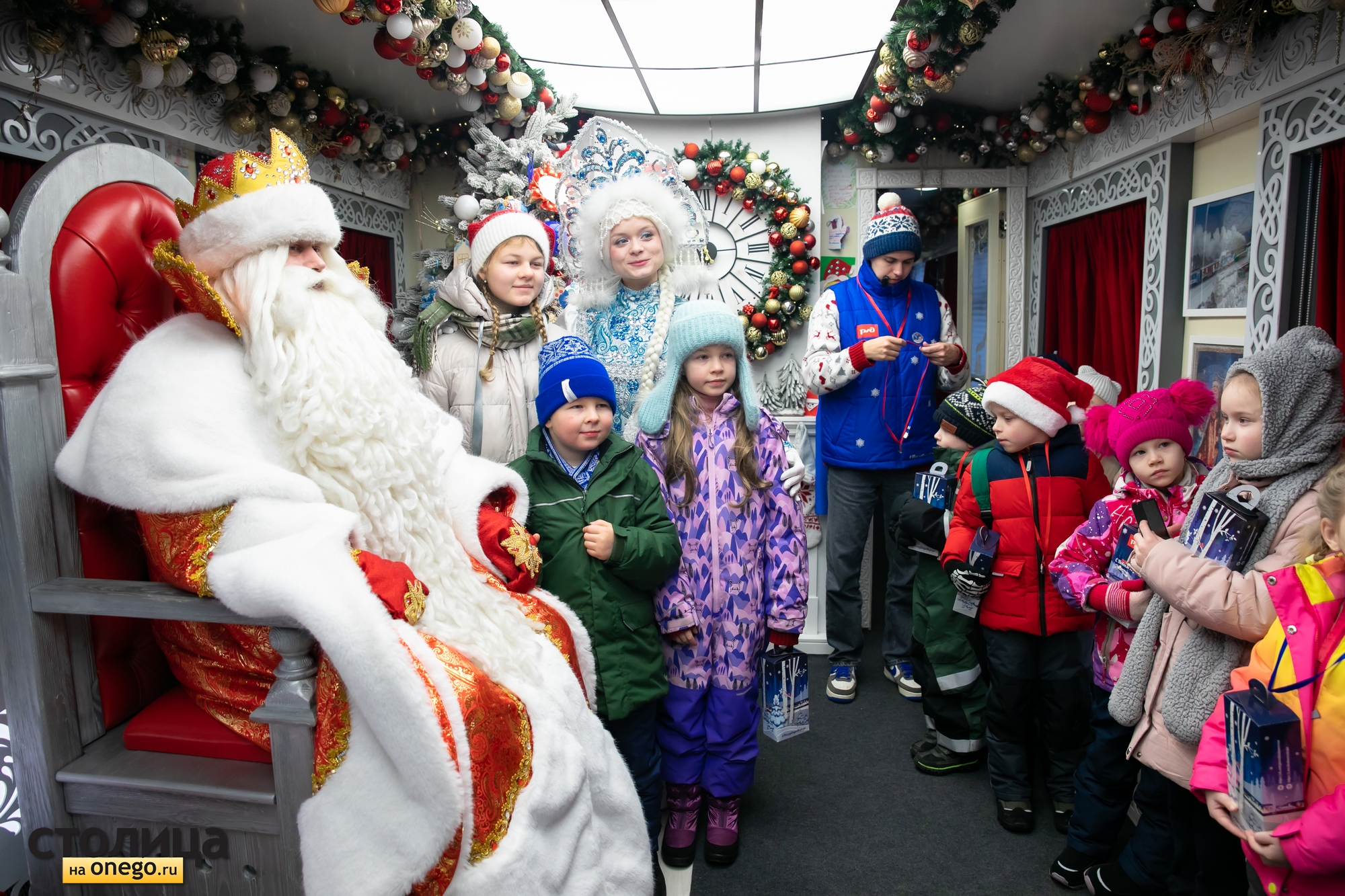 Поезд Деда Мороза вернулся в Карелию