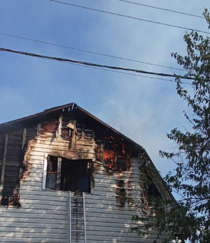 В нежилом доме в Петрозаводске произошел пожар